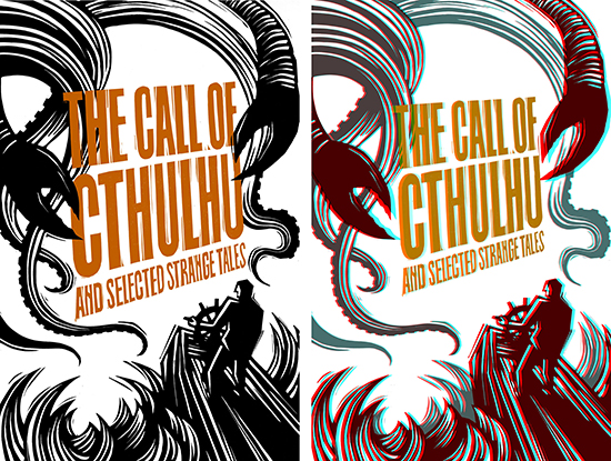 Call of Cthulhu printmaking linocut