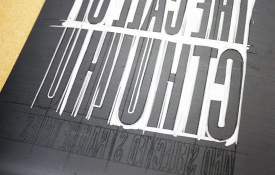 linocut title Call of Cthulhu